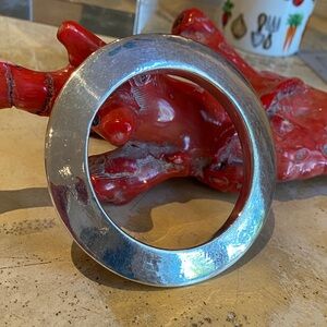 David Barsano Sterling Silver Circular Bangle Bracelet